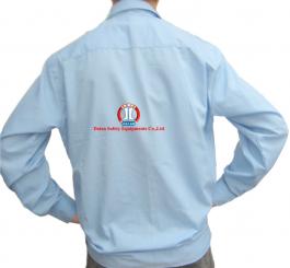 Áo BH vải lon xanh+ trắng TQ ( DT + CT )