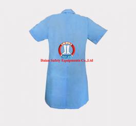 Áo blu vải lon Nhật trắng + xanh ( nam, nữ DT + CT )