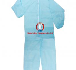 Áo liền quần giấy VN dày, màu trắng + xanh BH