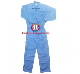 Áo liền quần vải kaki nhật dày có túi hộp, các màu ghi + xanh dương