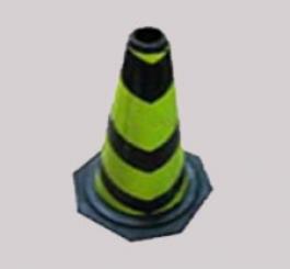 Cọc tiêu cao su ( P/Q đen + vàng chanh) cao 70cm