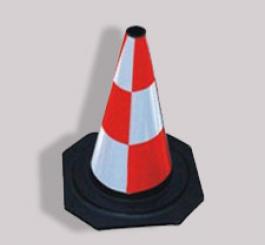Cọc tiêu cao su nhỏ ( P/Q trắng + đỏ) cao 50cm