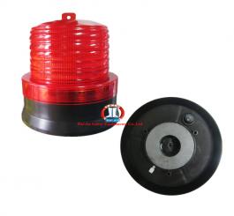 Đèn tín hiệu (đèn quay) nhỏ, gắn nam châm, dùng năng lượng mặt trời