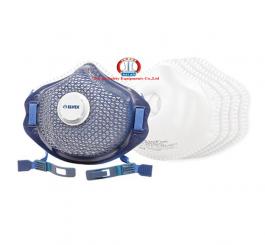 Khẩu trang giấy N95 không than có van thở-có lưới nhựa Elvex Mỹ (1 hộp=10 cái)