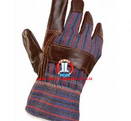 Găng da pha vải TQ + da lộn ngắn Găng da pha vải TQ + da lộn ngắn