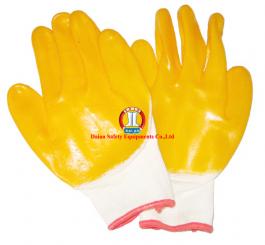 Găng sợi tráng nhựa ĐL mầu vàng chống trơn, h/chất