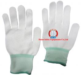 Găng dệt kim tĩnh điện ĐL mầu trắng + ghi phủ hạt