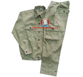 Quần áo bảo hộ kaki Nhật dày cotton túi hộp (màu ghi sáng+ghi chì+cam+xanh dương )