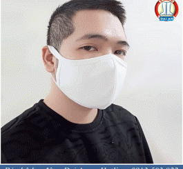 Khẩu trang Dệt Kim Đông Xuân 2 lớp màu trắng