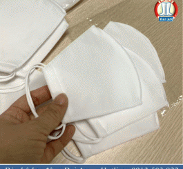 Khẩu trang giấy KT5 - 3 lớp màu trắng, xanh