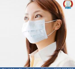 Khẩu trang giấy vuông ko than xanh,trắng chống bụi TQ