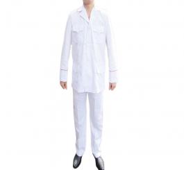 Quần áo Siêu binh kaki LDHQ màu trắng viền đỏ ( Quần áo nghi lễ )