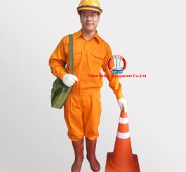 Quần áo kaki Nhật dày cotton màu cam (có tem ĐL, ko túi hộp)