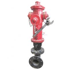 Trụ nước cứu hỏa TQ, đầu vào Ø100, 2 đầu ra 2 bên Ø65, ở giữa Ø100 (3 cửa)