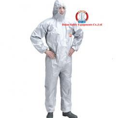 Áo liền quần giấy TYVEC Hàn Quốc mầu ghi chống hóa chất