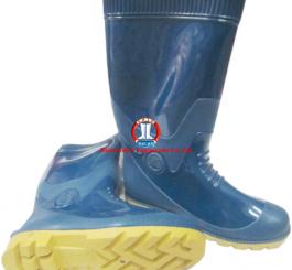 Ủng CS HS 04 xanh dương, đế vàng, cao, có lót