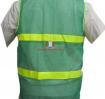 Áo phản quang màu xanh - lưới vải VN (kiểu MT) L1 