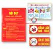 Bộ tiêu lệnh (tiêu lệnh + nội quy + cấm lửa + cấm hút thuốc)