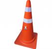 Cọc tiêu nhựa Hàn quốc kiểu vòng khuyết ( P/Q trắng) cao 70cm