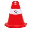 Cọc tiêu nhựa nhỏ (P/Q trắng + Đỏ) cao 50cm