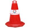 Cọc tiêu nhựa TQ kiểu vòng khuyết (P/Q trắng) cao 70cm