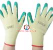 Găng sợi tráng nhựa TQ mầu xanh chống trơn, chống hóa chất