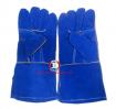 Găng da dài - da lộn mềm chống nóng EU ( 2 lớp, 1 mầu xanh )