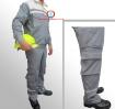 Quần áo bạt dày chống cháy các mầu ( Kiểu túi hộp, phối mầu )