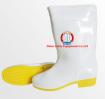 Ủng CS Thùy Dương trắng, đế vàng, thấp (nữ)