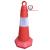 Cọc tiêu nhựa dày VN - NQ kiểu vòng khuyết ( P/Q trắng) cao 70cm