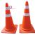 Cọc tiêu nhựa Hàn quốc kiểu vòng khuyết ( P/Q trắng) cao 70cm